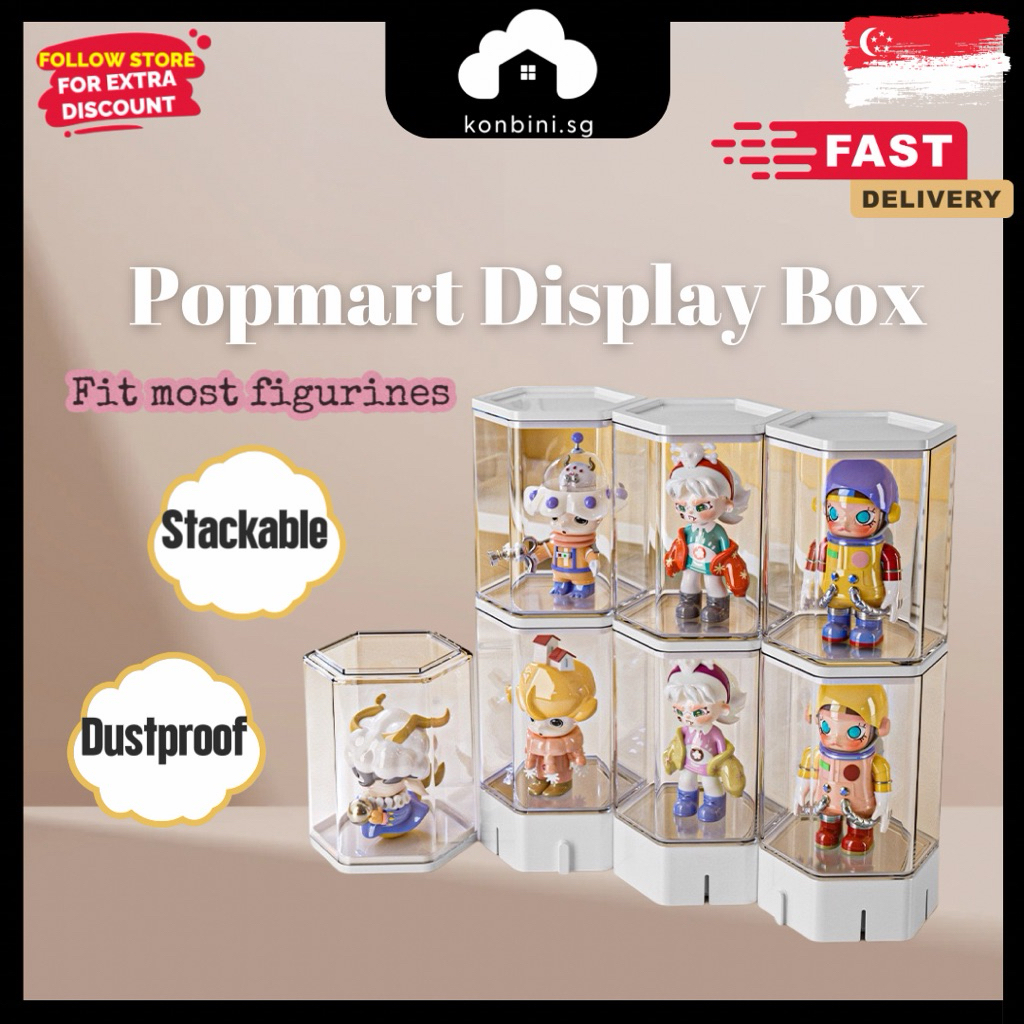 [SG] Acrylic Display Box Multi-Layer Transparent Popmart Figurine ...