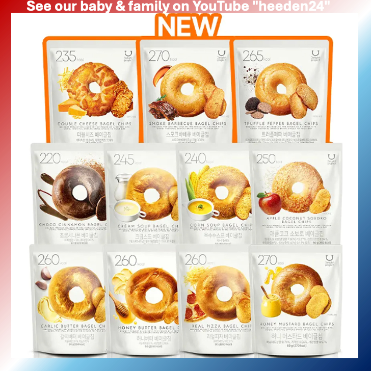 [olive young] Delight Project Bagel Chips – 12 Flavor Collection ...