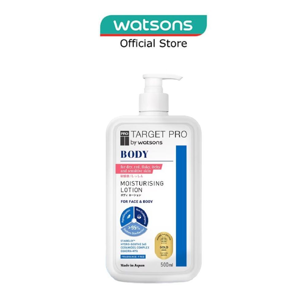 TARGET PRO BY WATSONS Moisturising Face & Body Lotion 500ml | Shopee ...