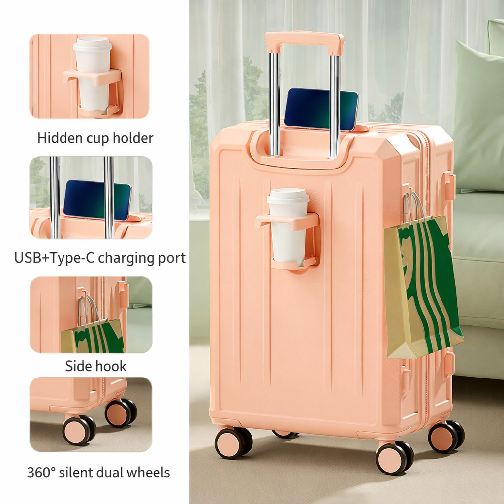 NextDay BE 20/26/32 Inch 3 Handle Luggage Lightweight Suitcase