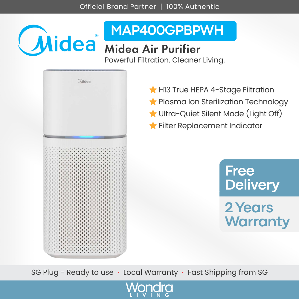 [PRE-ORDER] Midea Air Purifier (MAP400GPBPWH) | Shopee Singapore