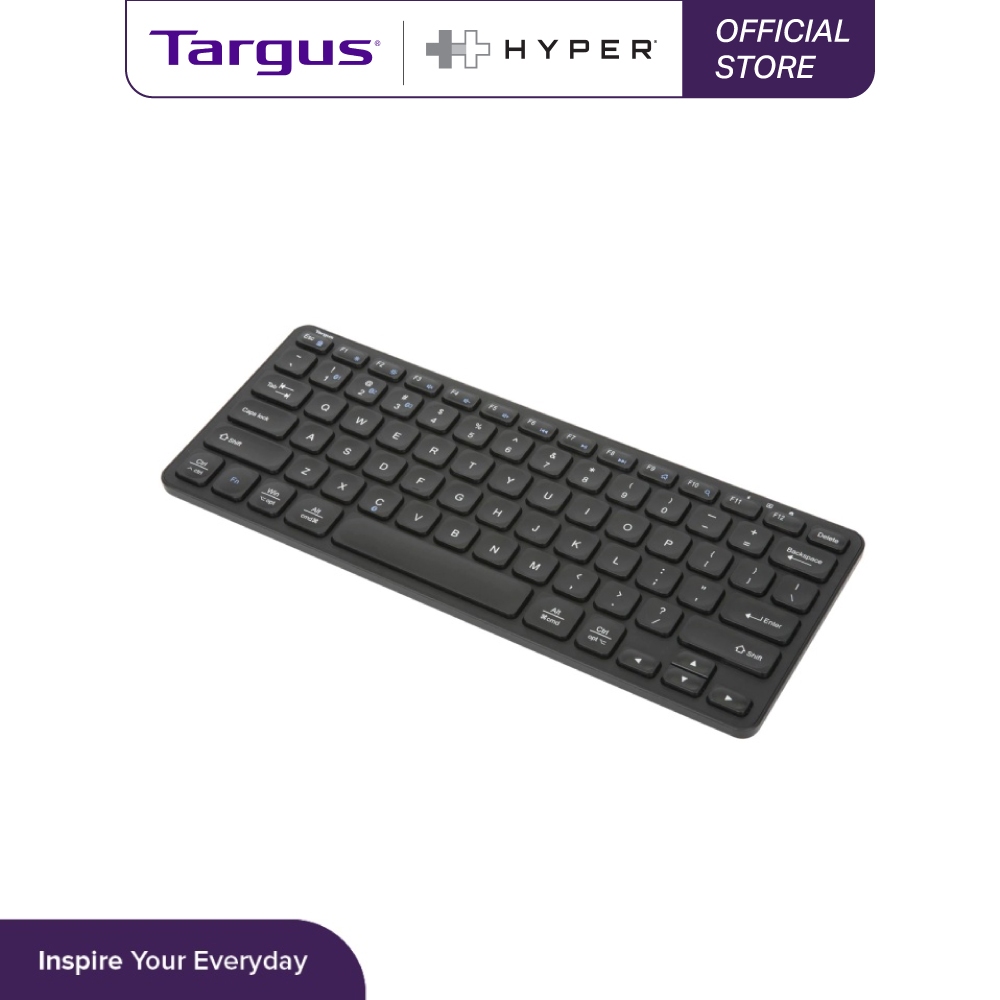 Targus Compact Multi-Device Bluetooth Antimicrobial Bluetooth Keyboard ...