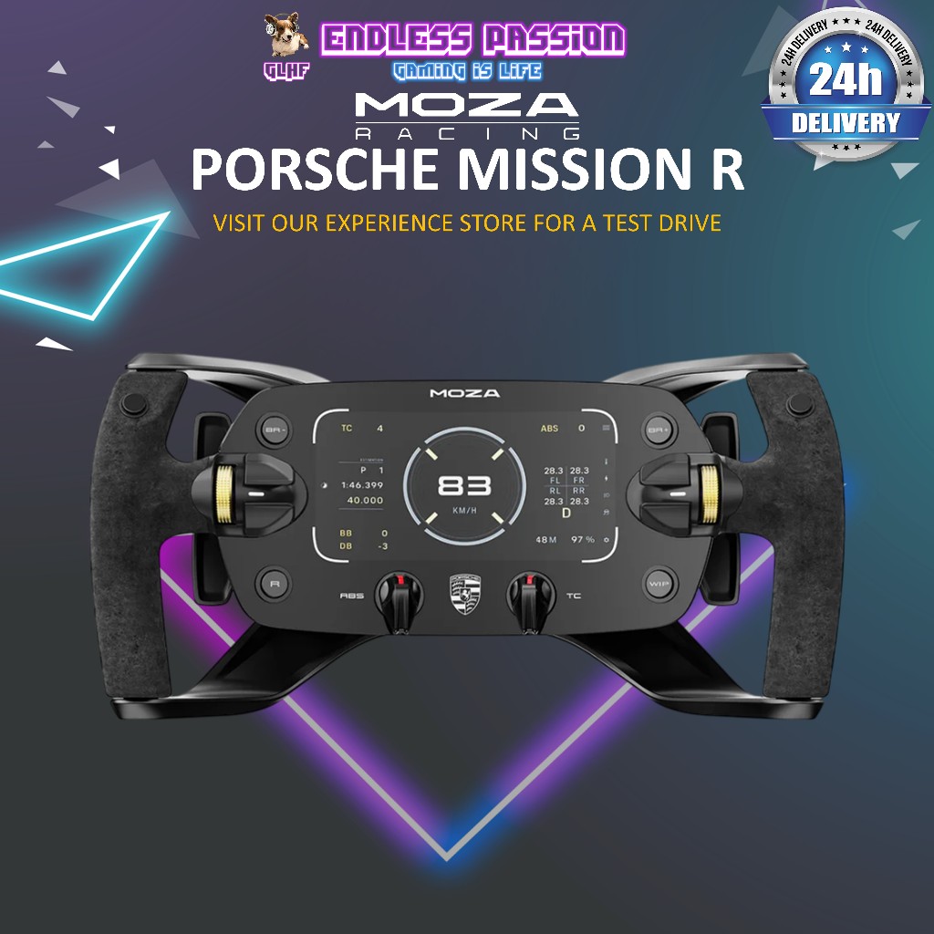 Moza Porsche Mission R Sim Racing Steering Wheel - RS097 | Shopee Singapore