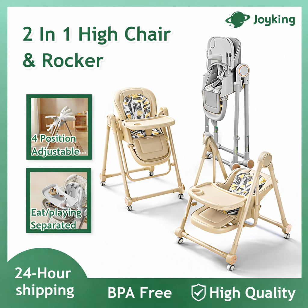Foldable Baby High Chair Multifunctional Baby Cradle & Recliner Chair ...