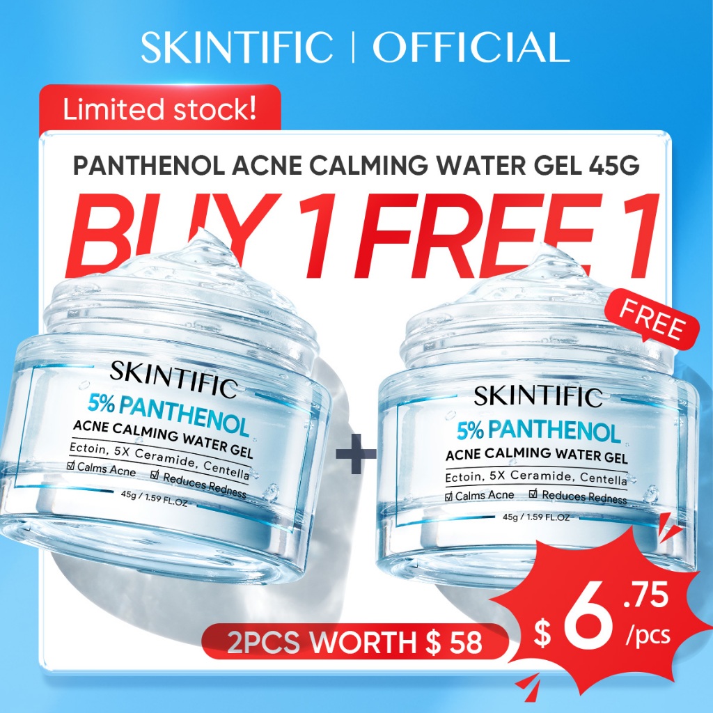 Expires:July 2026 | SKINTIFIC Panthenol Acne Calming Water Gel 45g