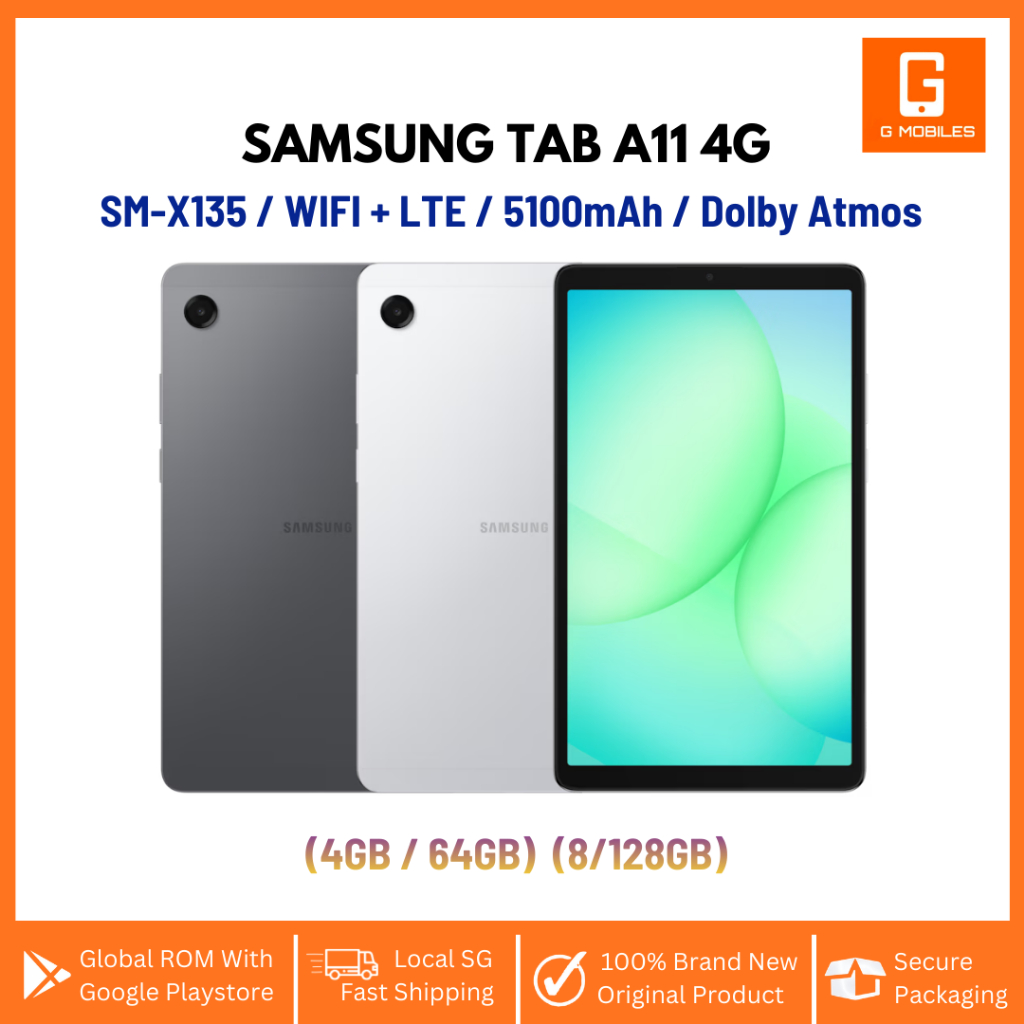 Samsung Galaxy Tab A11 X135 (LTE) 4G+WiFi Model / 5100mAh / (4GB 64GB ...