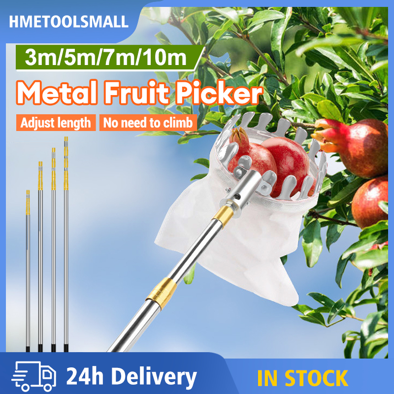 Telescopic Fruit Picker Pole Mango Lemon Longan Lychee Picking Tool ...