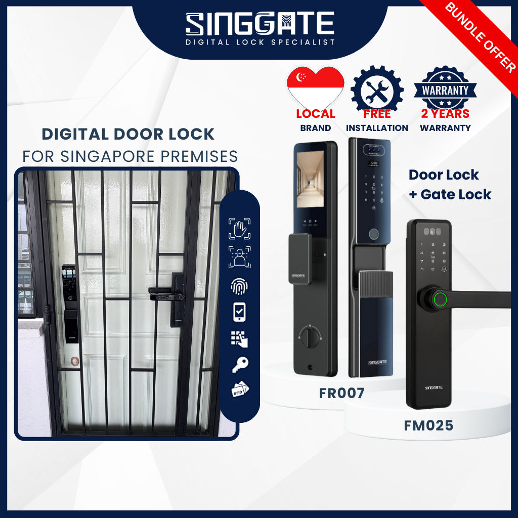 FREE Installation | SINGGATE [FR007] with 3D Face + Palm Vein Digital ...