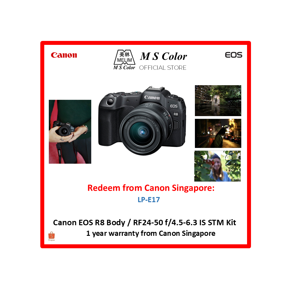 [READY STOCK + FREE GIFTS] Canon EOS R8 Full Frame Mirrorless Camera ...