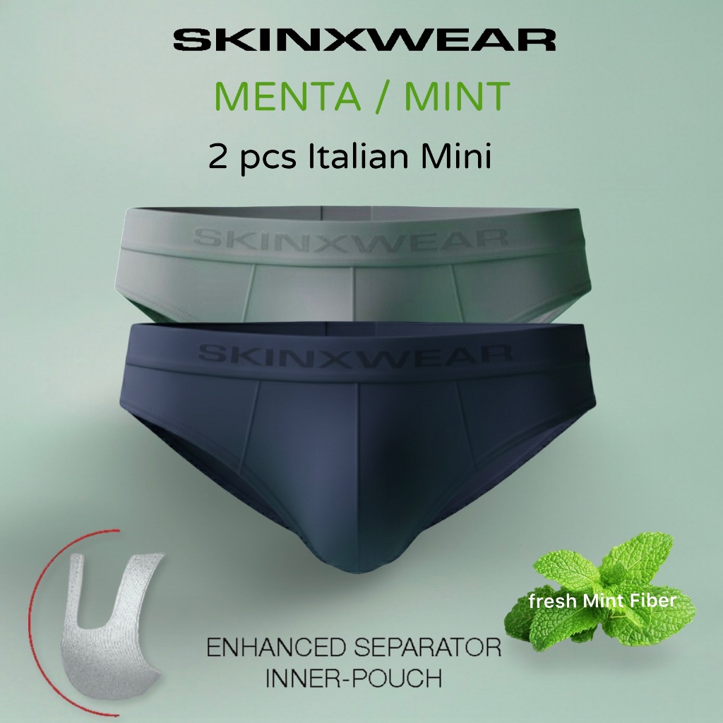 Skinxwear MENTA Mini Briefs (2 in 1) | Shopee Singapore