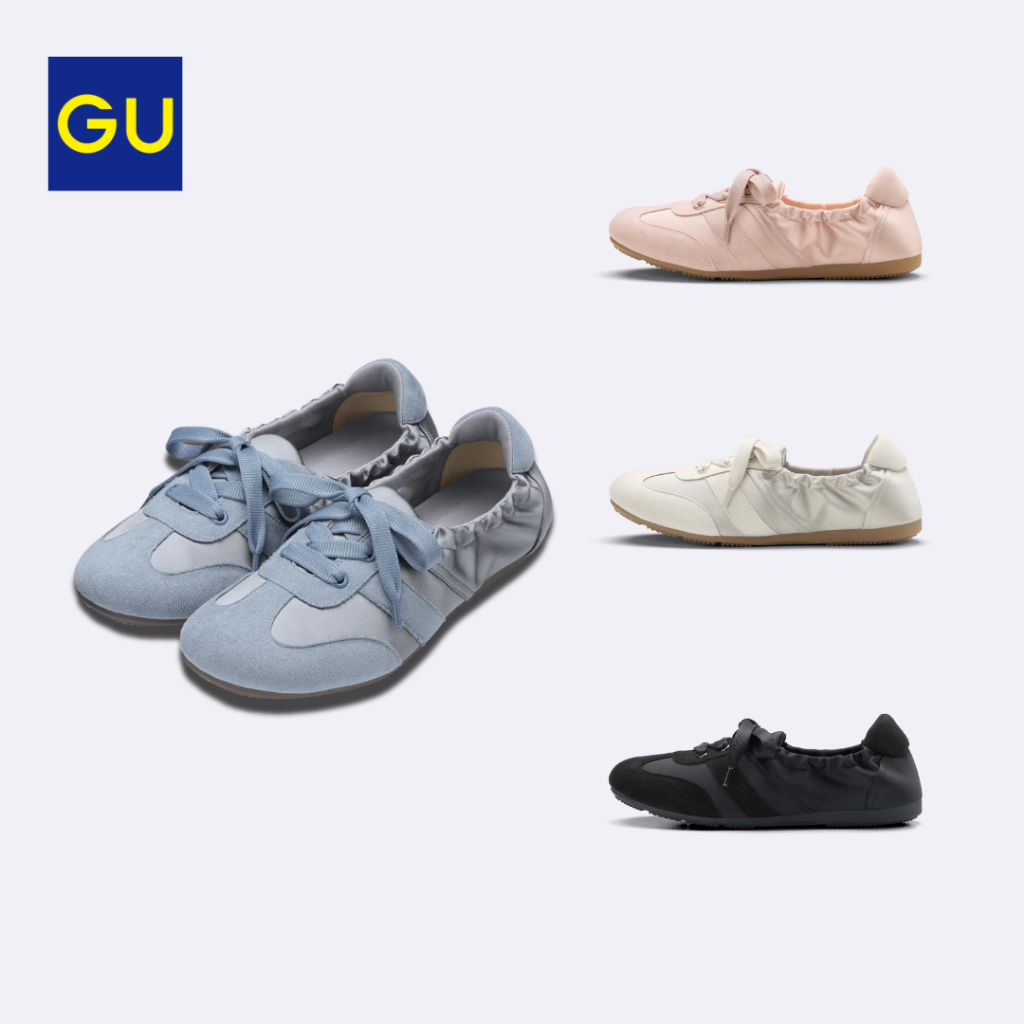 GU Gathered Ballet Sneakers 4 Popular Colors [Japan Bestseller ...