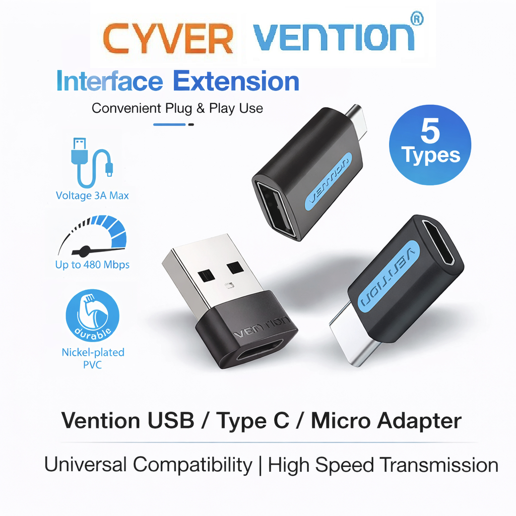 Vention USB Male to Type C Female OTG Adapter Converter Cable for Phone ...