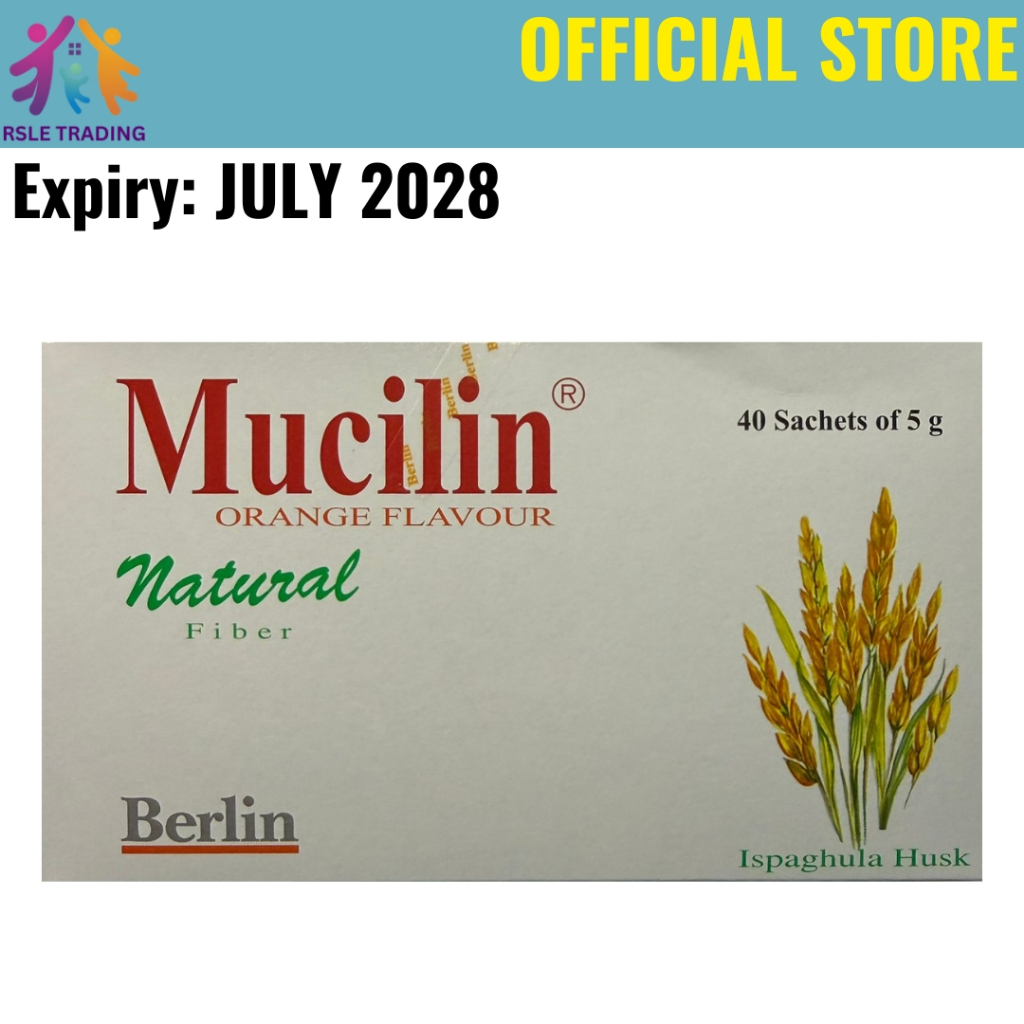 Mucilin Sachets 40s Orange (Fybogel Alternative) – Natural Fibre for ...