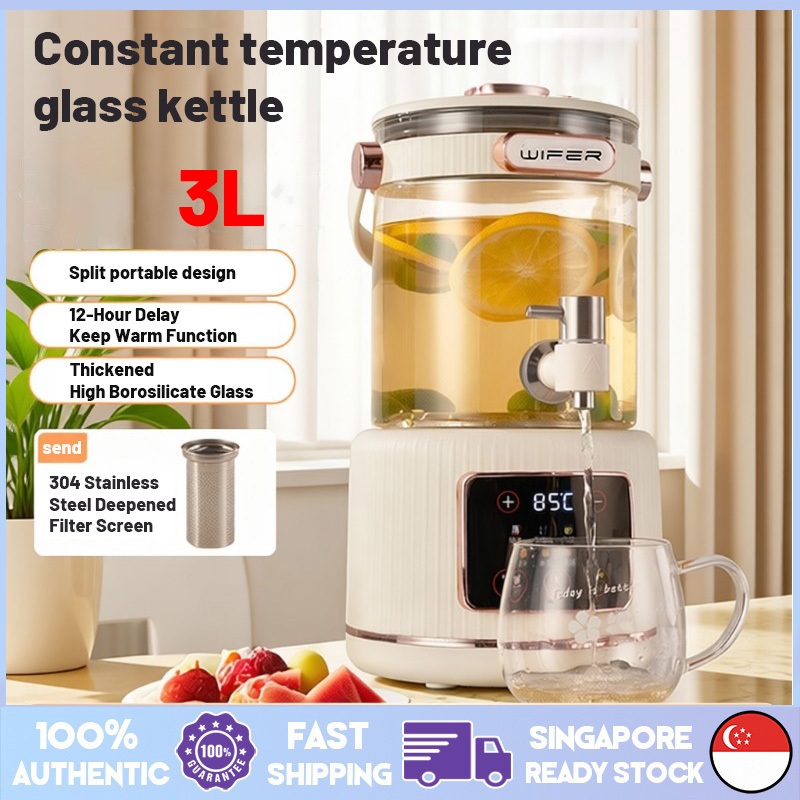 SG 3L split flower tea glass health kettle appointment timer kettle ...