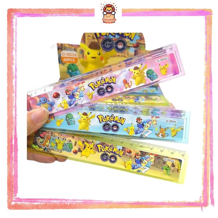 MANY DESIGN Pokemon Kids Ruler l Children Stationary Emoji Labubu ...