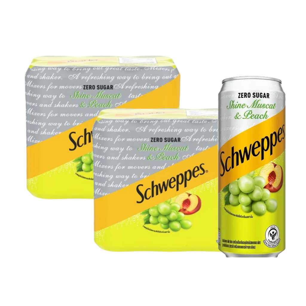 [Bundle of 12] Schweppes Zero-Sugar Soda Can 330ml - Thirst-Quenching ...