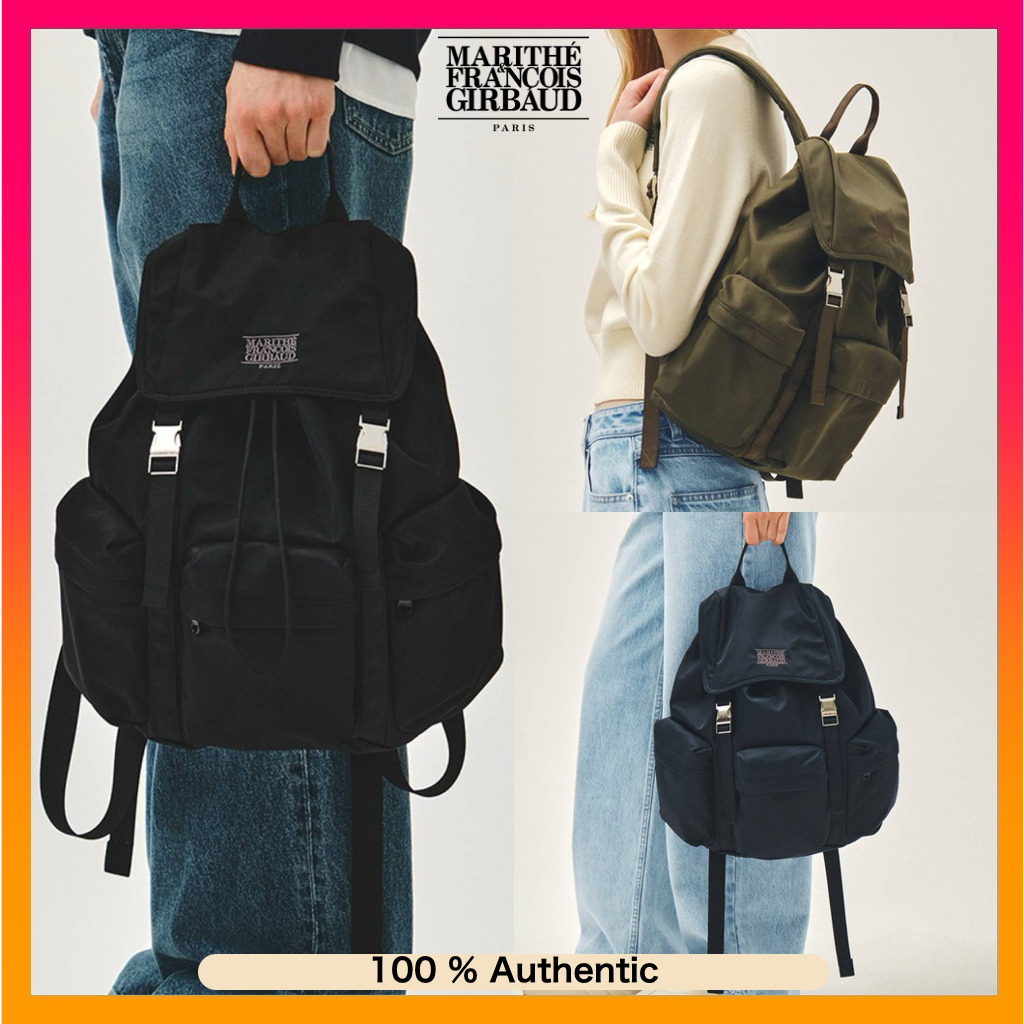 MARITHE FRANCOIS GIRBAUD Classic Logo Metal Buckle Backpack - 3