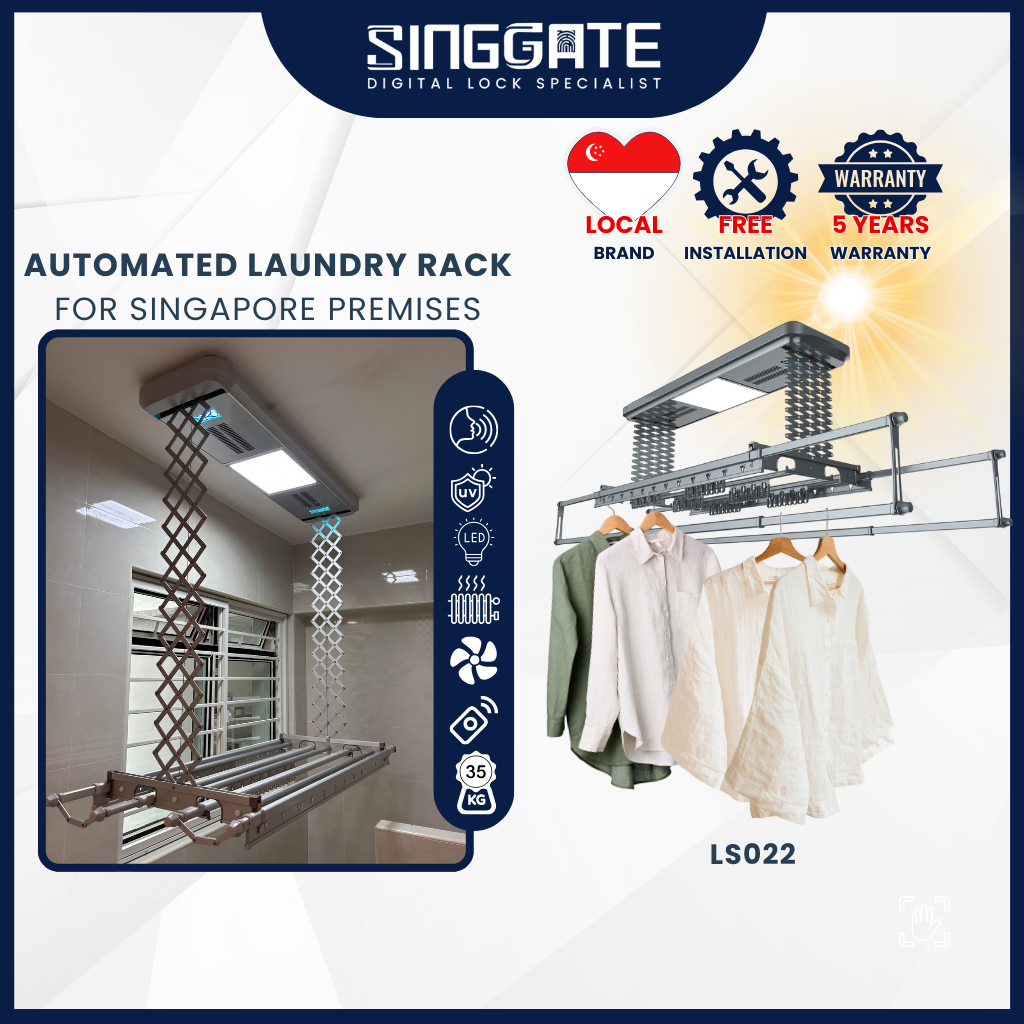 FREE Installation | SINGGATE [LS022] Full Vertical Double Arm & Voice ...