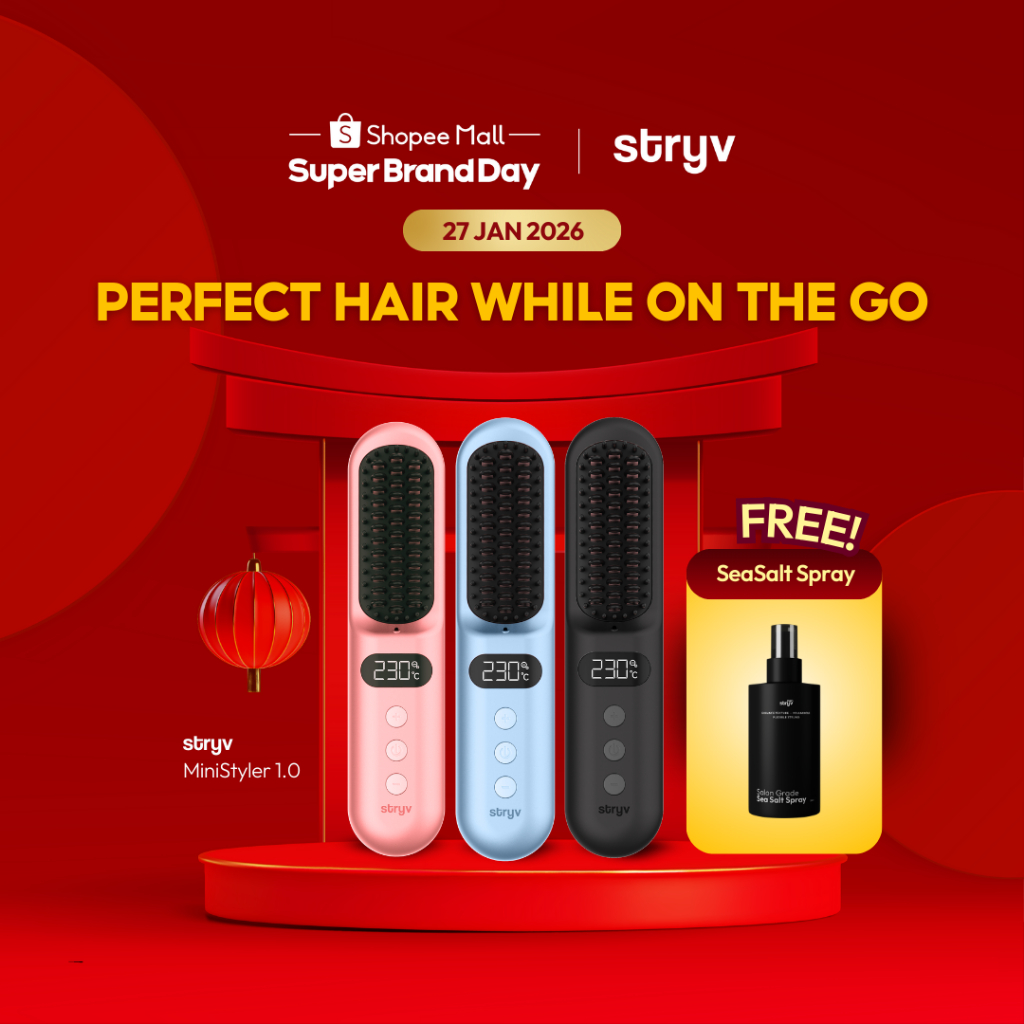Stryv MiniStyler 1.0 | Wireless Heated Comb | Anti-Frizz | Compact ...