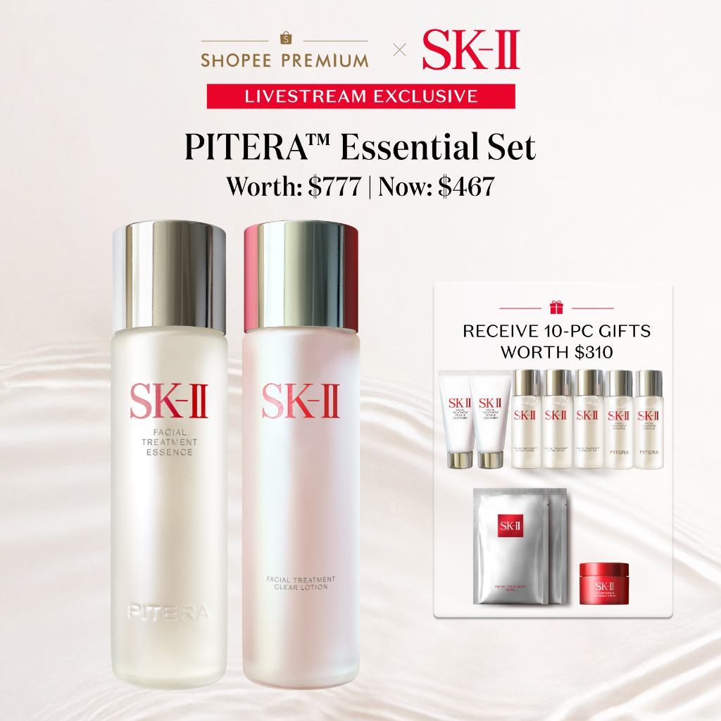 [14 (8PM)-18 Mar] SK-II PITERA™ Essential Set- Facial Treatment Essence ...