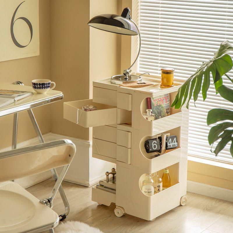 ️SG SELLER ️ABS Portability 360 Rotating Drawer Organizer Cart Trolley ...
