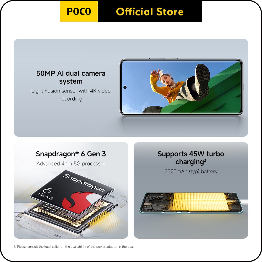 New POCO M8 5G Smartphone |8GB+256GB/8GB+512GB, 7.35mm sleek 3D