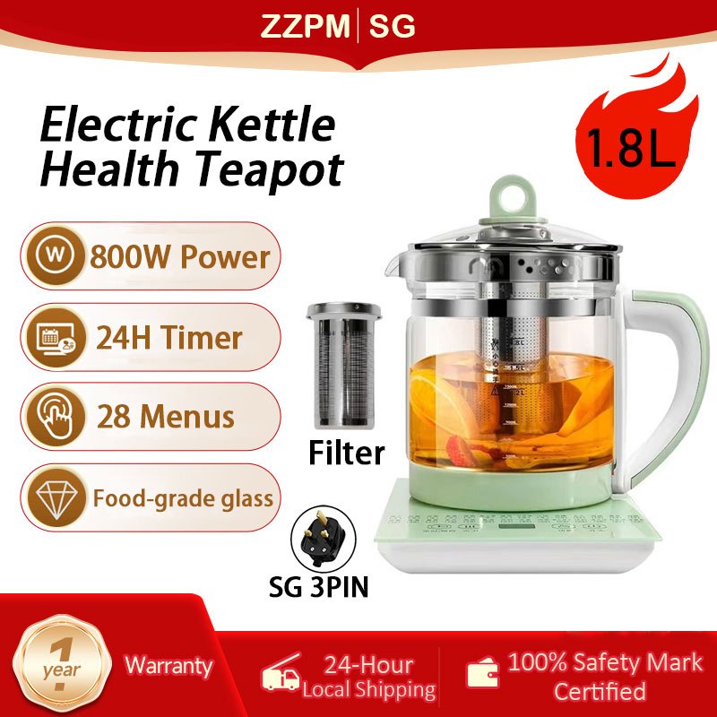 ZZPM Local SG Stock 1.8L Health Pot Electric Health Teapot/Multi ...