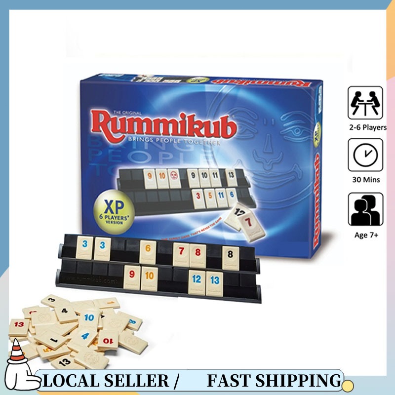 Sg Rummikub XP - 6 Players Rummikub Rummy Tile Game large number ...