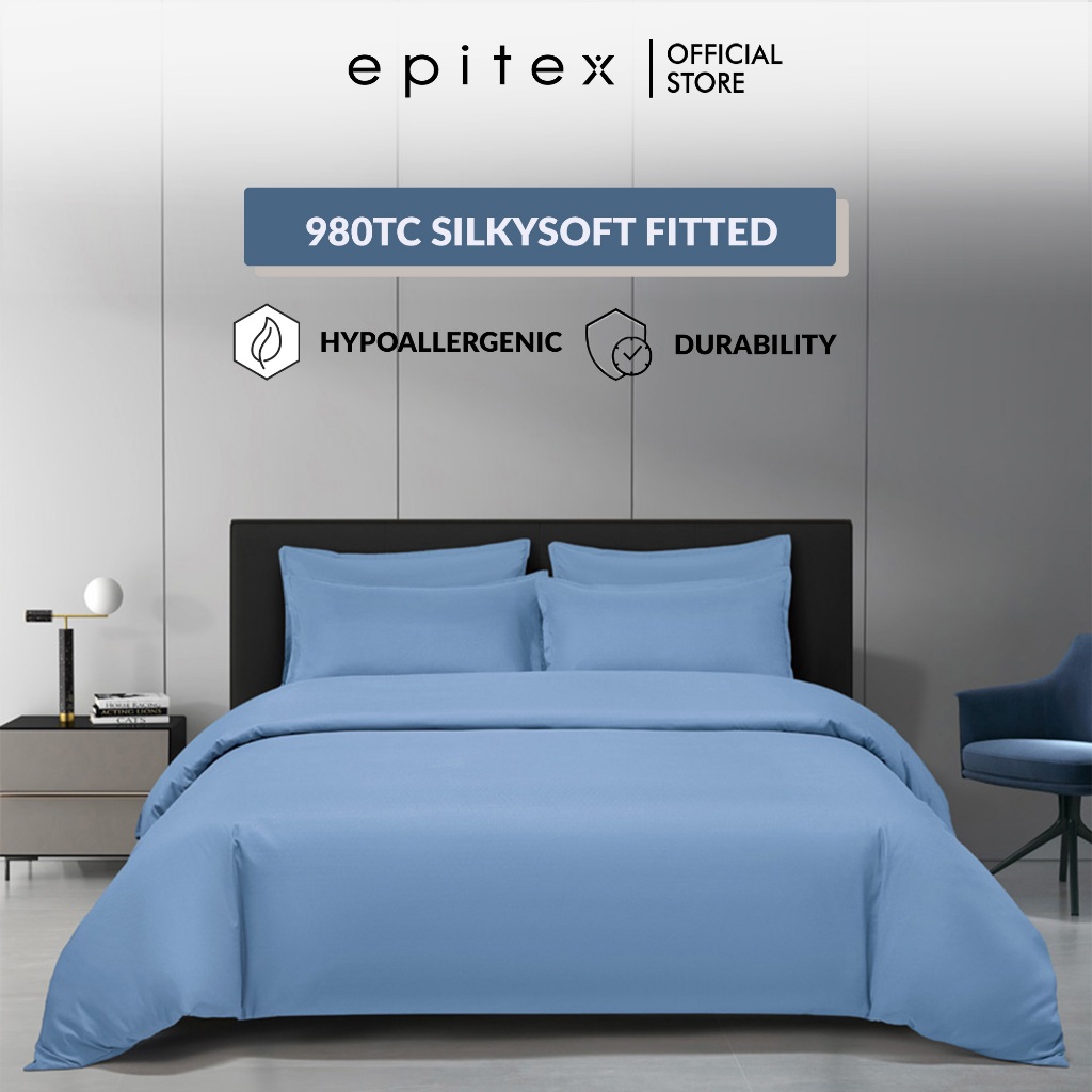 Product image Epinova Silkysoft 980TC Microfiber Bedsheet without Quilt Cover | Fitted Sheet | Soft & Comfortable