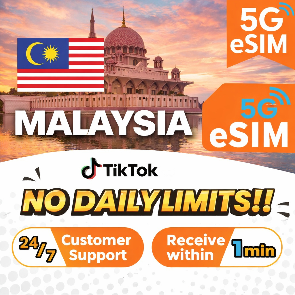 Malaysia 5G eSIM Digi Unlimited Data | 3–7 Days | No Daily Limit 🔥 ...