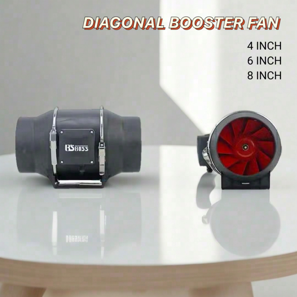 [Ready Stock]BSBOSS/SD Brand 4/6/8inch Inline Duct Diagonal flow ...