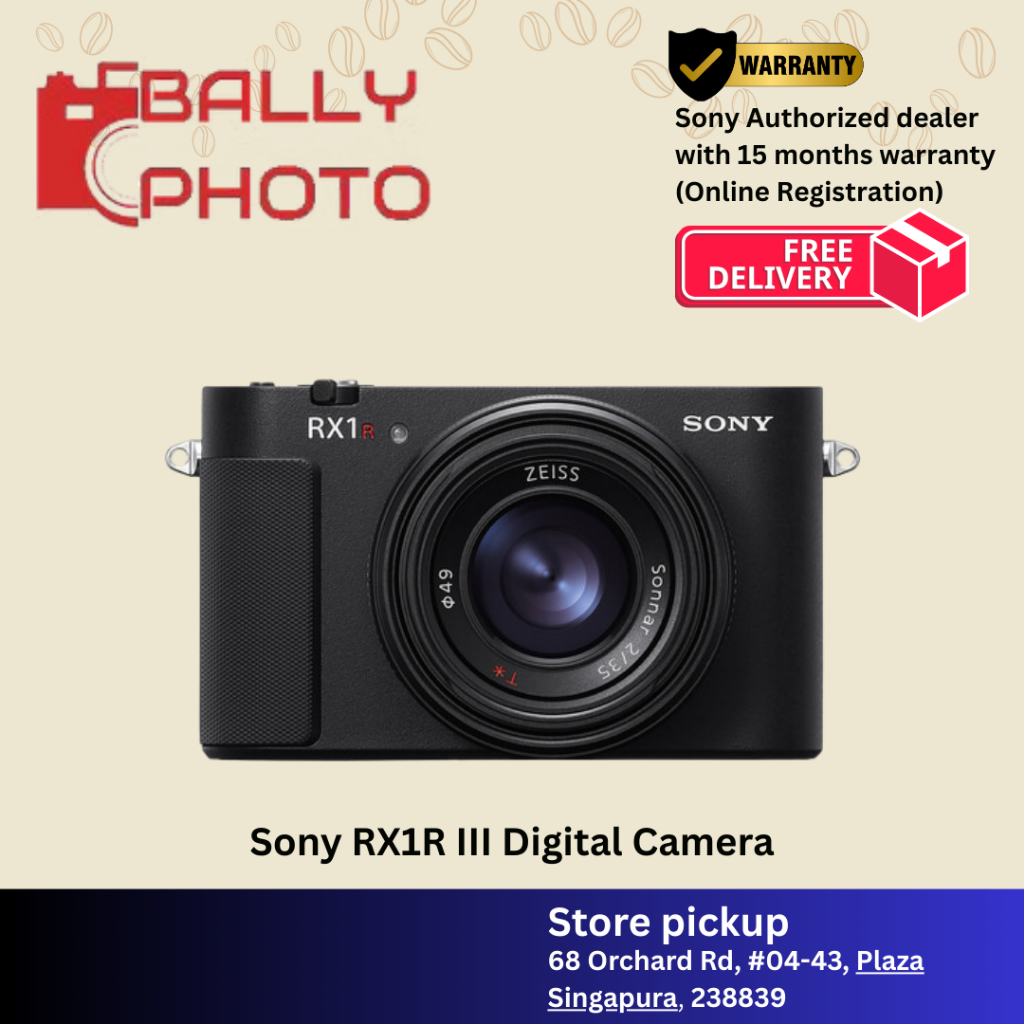 Sony RX1R III I RX1RM3 compact camera | 61.0 MP FFS and AI processing ...