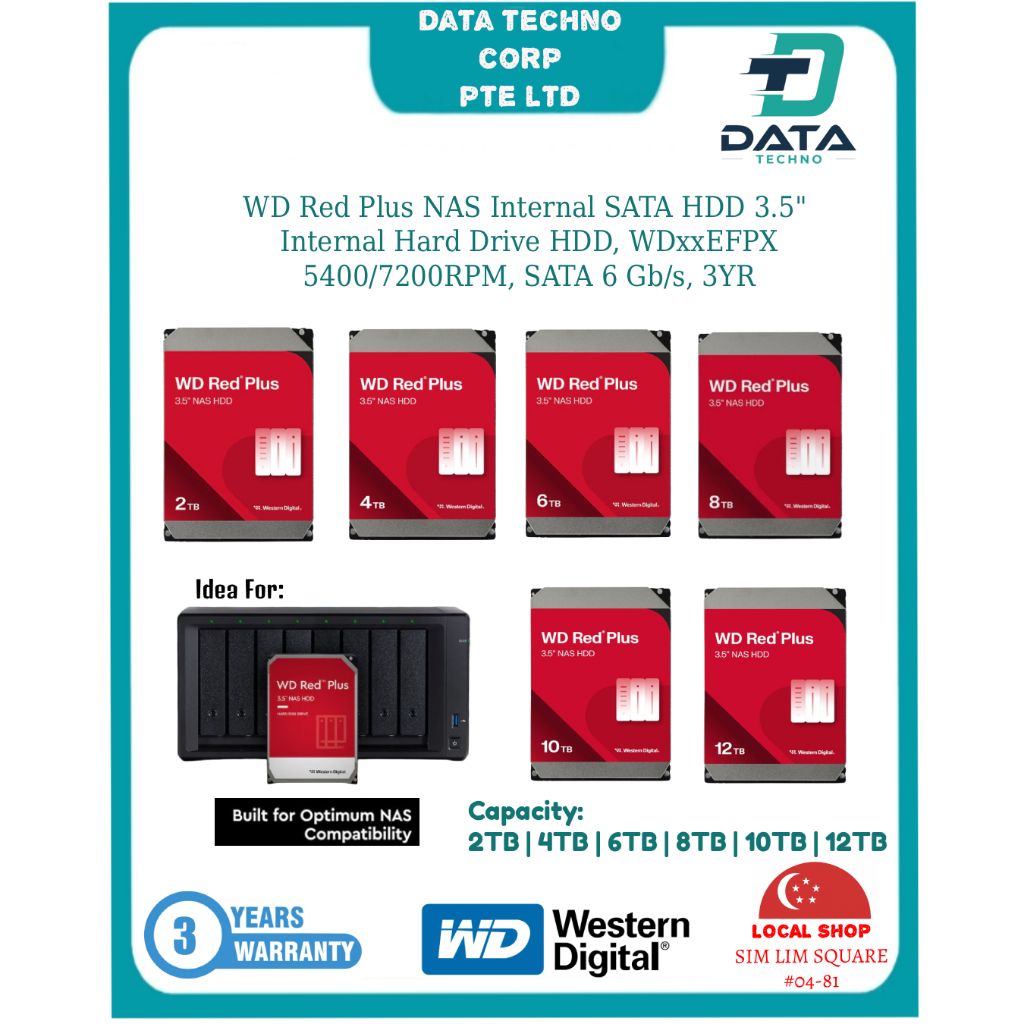 SG Local - WD Red Plus 3.5