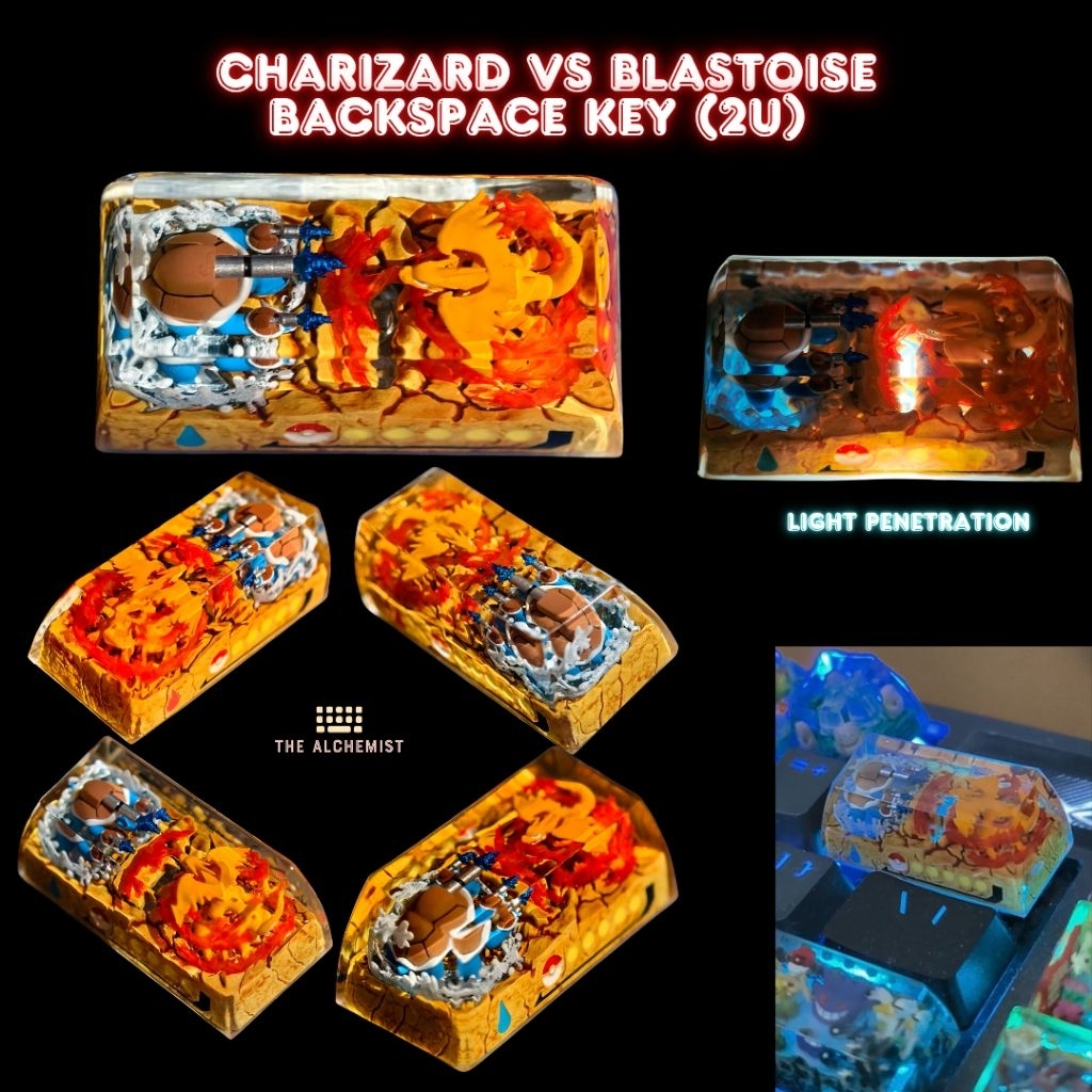 [SG Local Ready Stock] POKÉMON CHARIZARD VS BLASTOISE 2U BACKSPACE ...