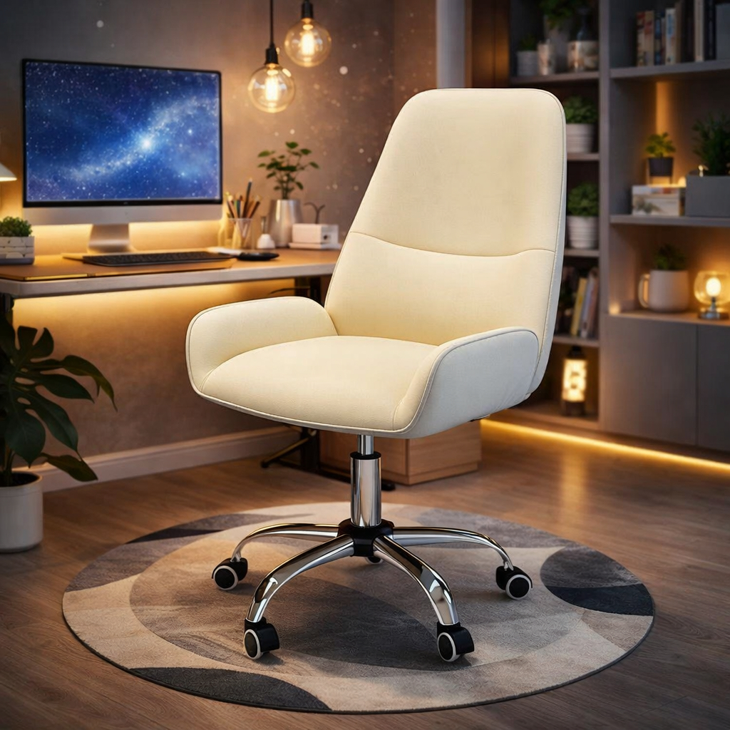 Ergonomic Office Chair, Height-Adjustable Swivel Computer Chair with ...