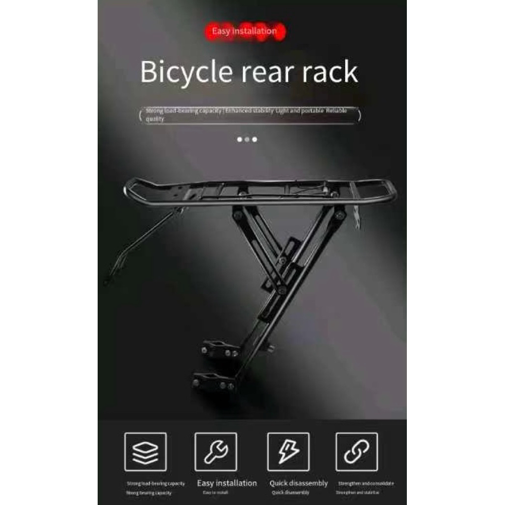 Bicycle Rear rack E scooter rack Food Delivery Rack for Electrowolf PMD ...