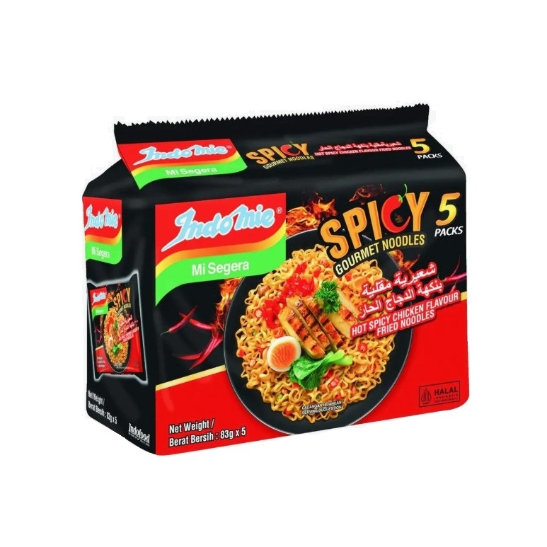 HALAL] Indomie Mi Goreng Hot Spicy Chicken Flavour 83gram x 5 Pack