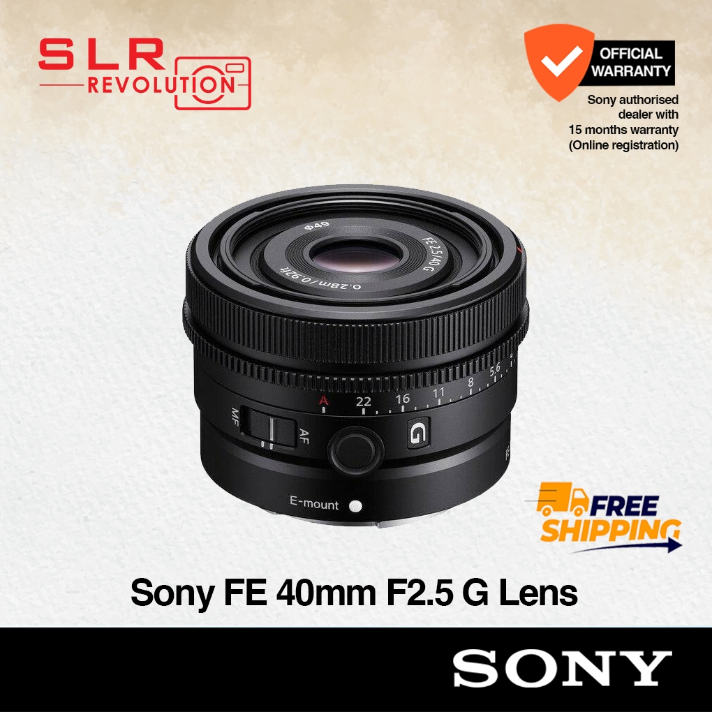Sony FE 40mm F2.5 G Lens [SEL40F25G] For Sony FE | Sony Singapore ...