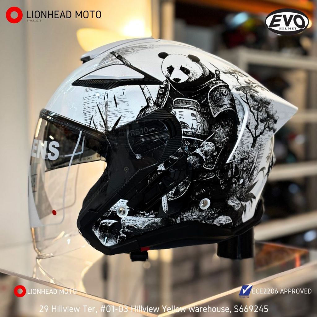 EVRIS - EVRIS✴︎over size B-3 EVO RS10 MOTORCYCLE HELMET SUNVISOR ECE 2206 APPROVED SG SELLER