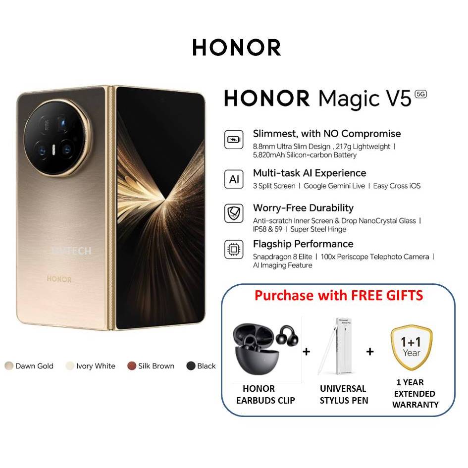 HONOR MAGIC V5 | 16GB 512GB | Google Installed | Local Set with