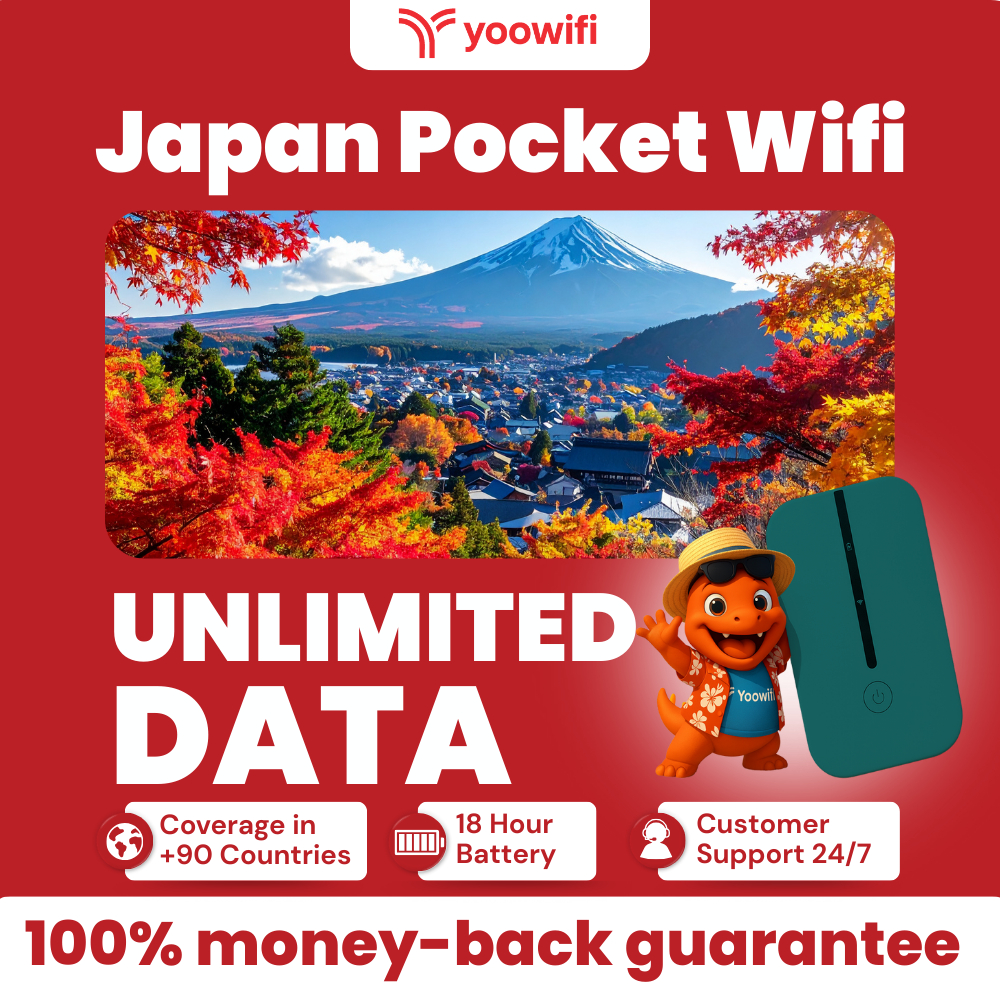 Yoowifi Japan Unlimited data Pocket Wifi hotspot Rental Travel Wifi ...