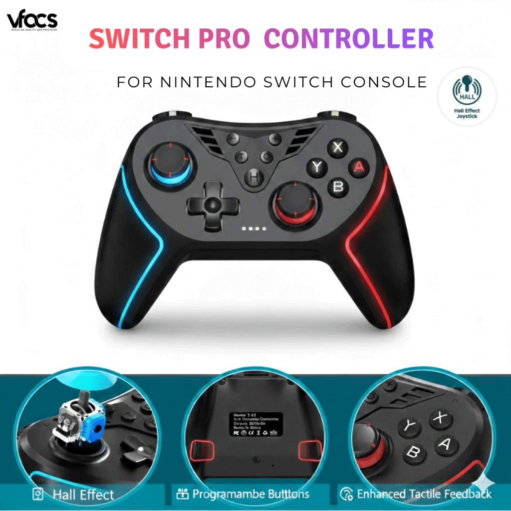Switch Pro Controller Wireless Joystick for Nintendo Switch Console ...