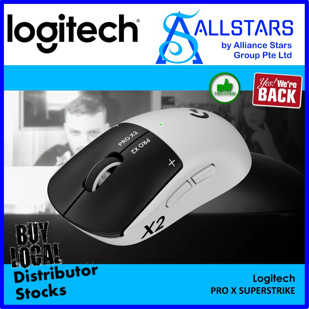 Logitech G PRO X2 SUPERSTRIKE LIGHTSPEED Wireless Gaming Mouse ...