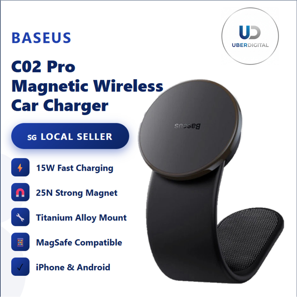 Baseus C02 Pro Magnetic Wireless Car Charger 15W | MagSafe Compatible ...