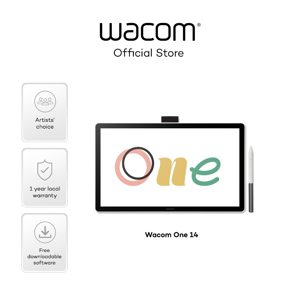 Wacom One 14 Pen Display (DTC141) | Shopee Singapore