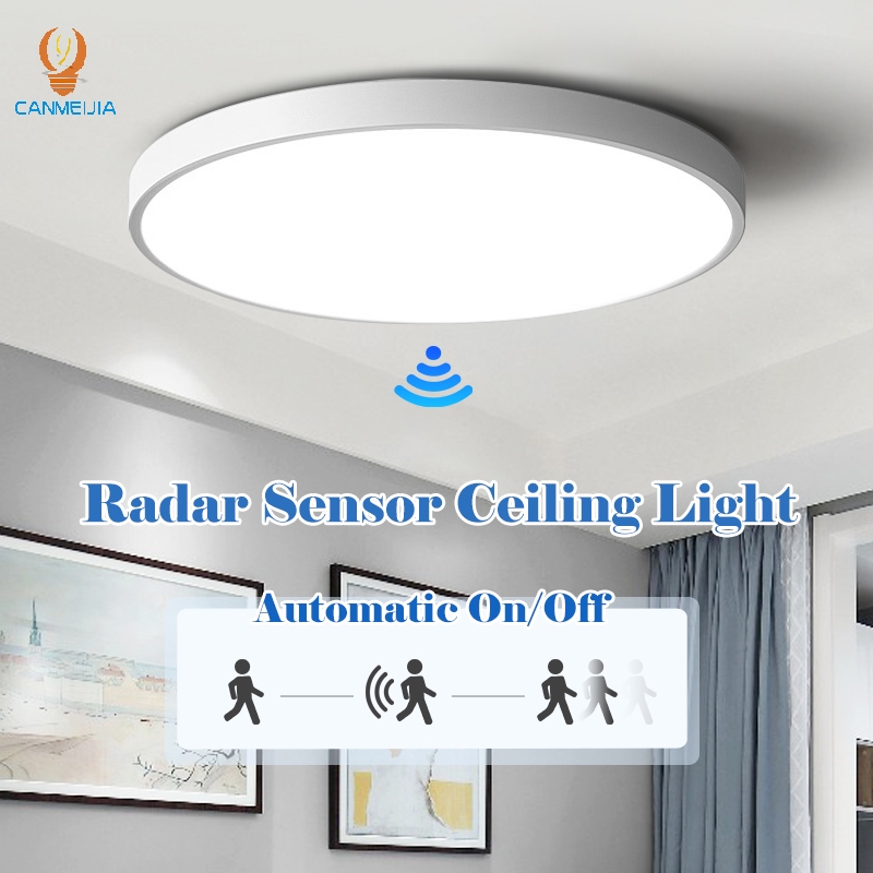Led Radar Motion Sensor Ceiling Light Waterproof 20W 30W For Corridor ...