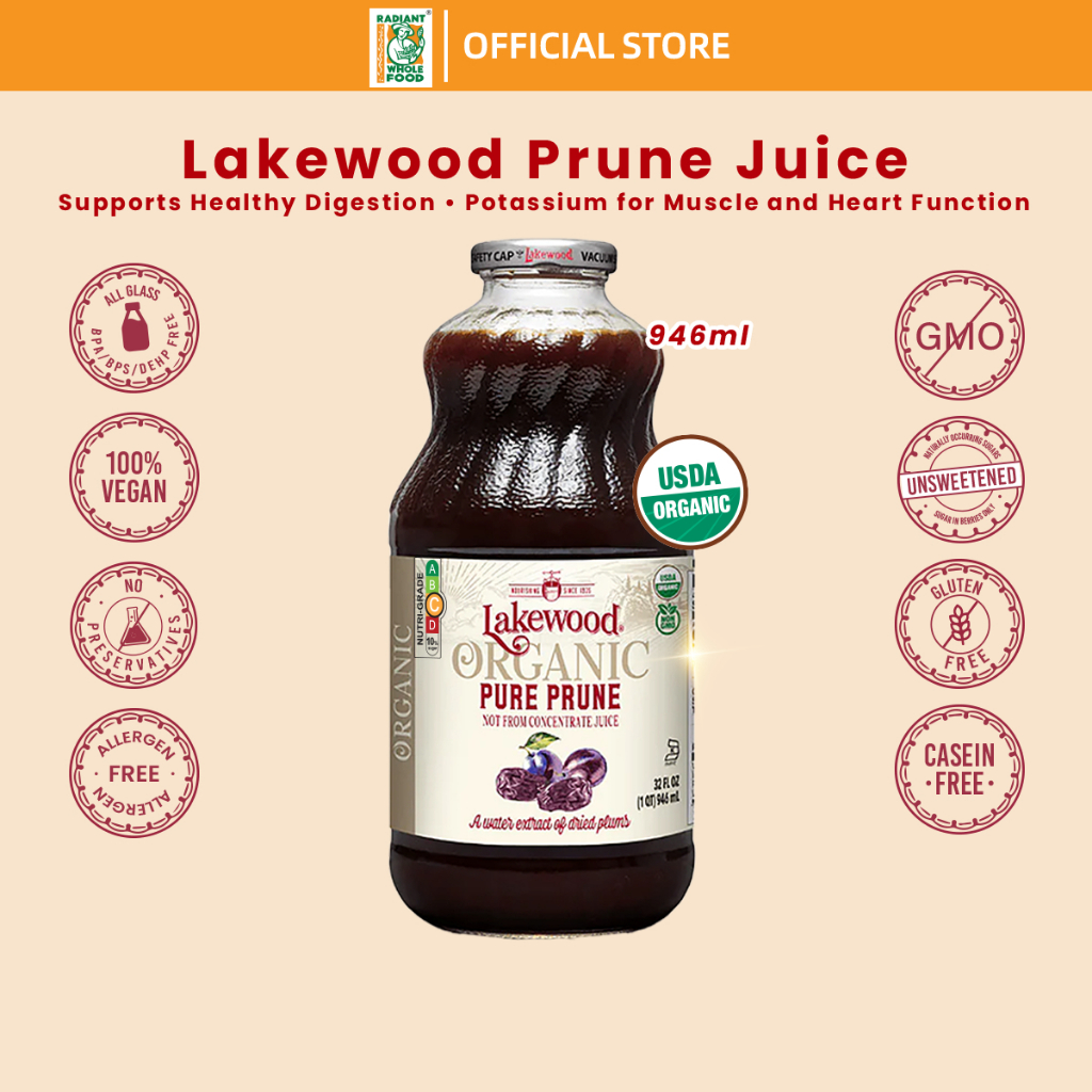 Lakewood Organic Gluten Free Pure Prune (32oz) | Shopee Singapore