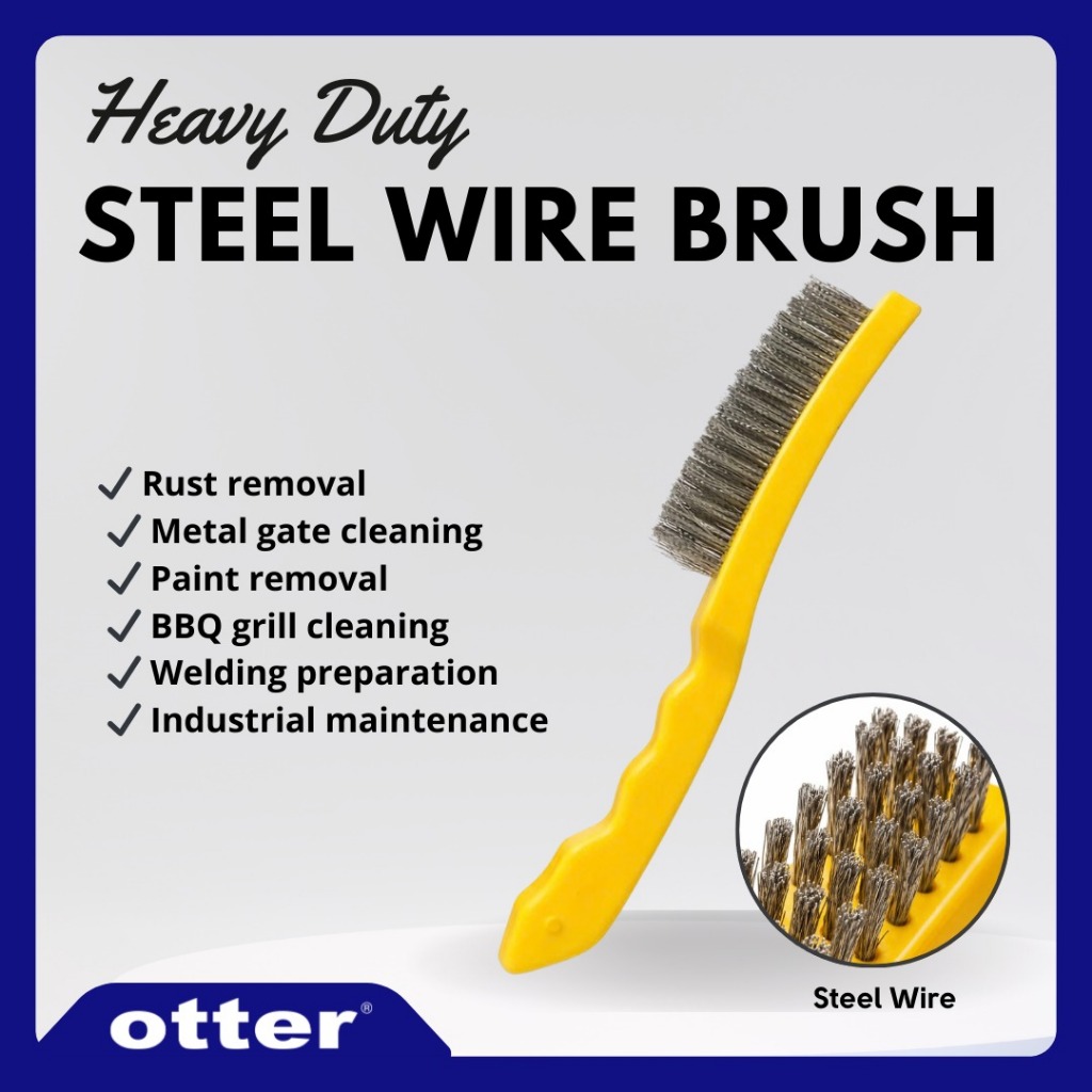 Heavy Duty Steel Wire Brush | Rust Remover Cleaning Brush | Metal Gate ...