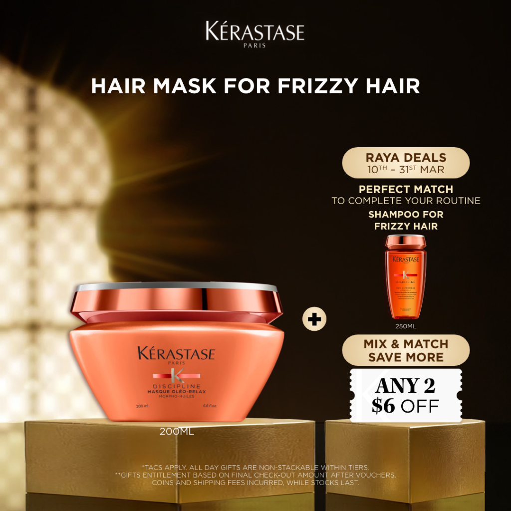 [RAYA EXCLUSIVE] KERASTASE Discipline Oleo-Relax Mask for Frizzy Hair ...