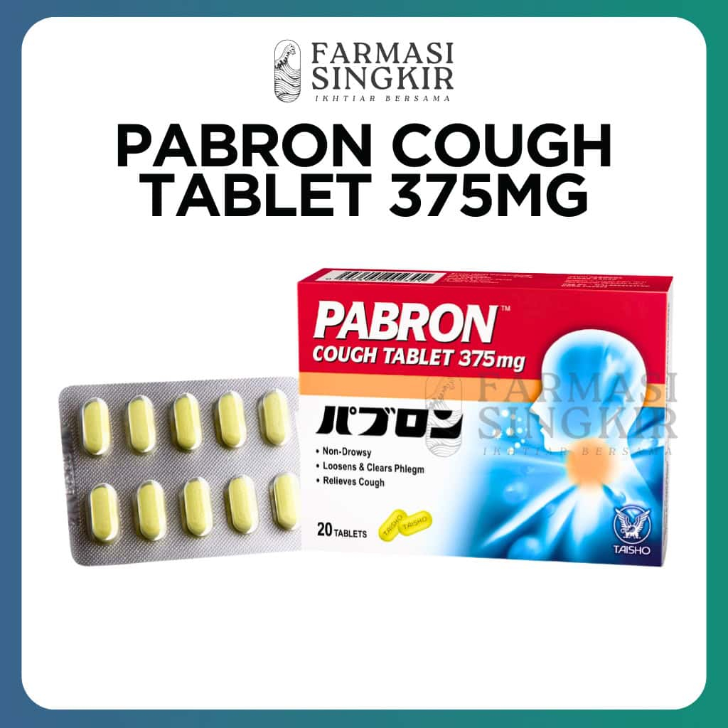 Pabron Cough Tablets 375mg | Carbocisteine for Chesty Cough Phlegm ...